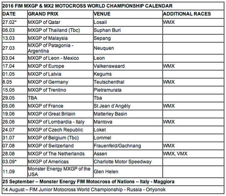 2016 FIM Motocross World Championship Transmoto
