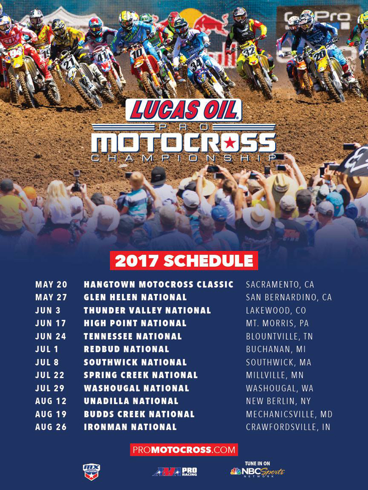 2017 AMA Motocross Calendar Transmoto