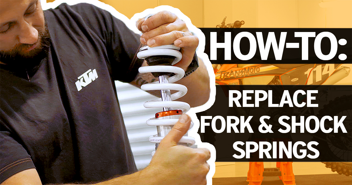 HowTo Replace Fork & Shock Springs Transmoto