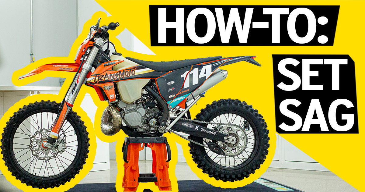 How To Set Static Rider Sag Transmoto