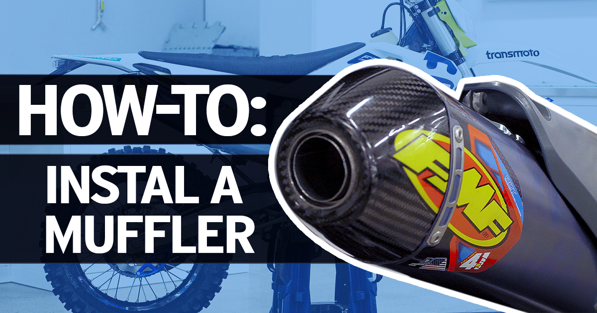 HowTo Install a Muffler FMF Factory 4.1 RCT Transmoto