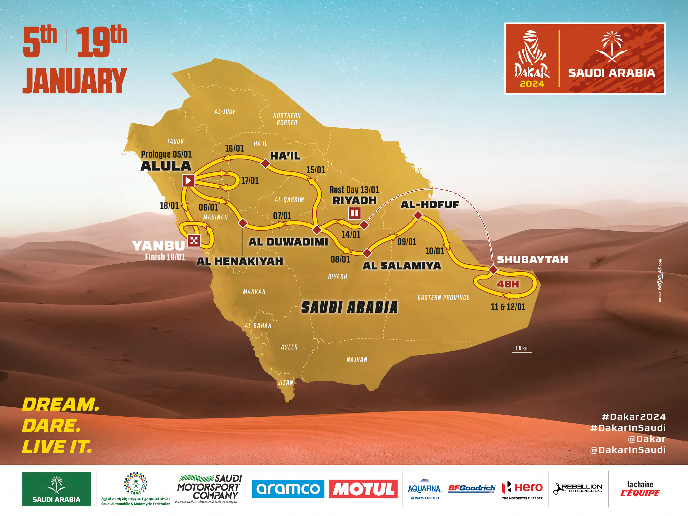 2024 DAKAR WHAT TO EXPECT Transmoto   Route Map 