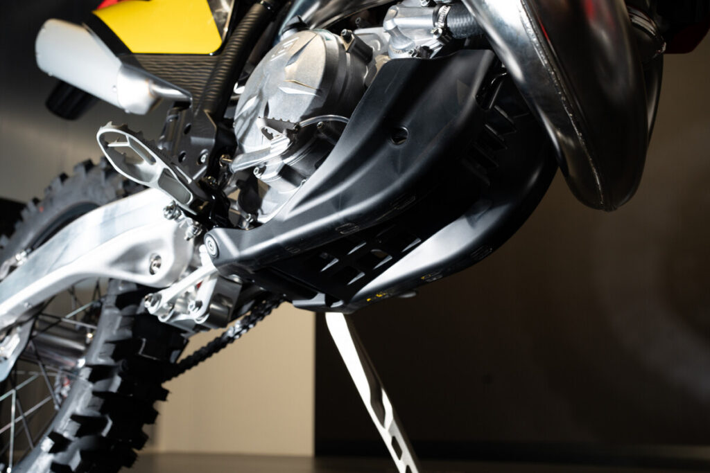 The underside of the GASGAS EC300 GP.